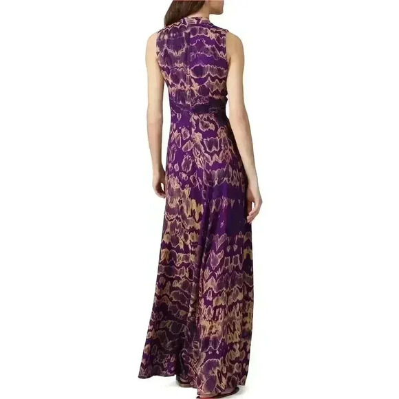 $411 Kahindo Maxi Dress Womens 2 Tie Dye Print Flowy Festival Bohemian Cruise - Picture 2 of 13